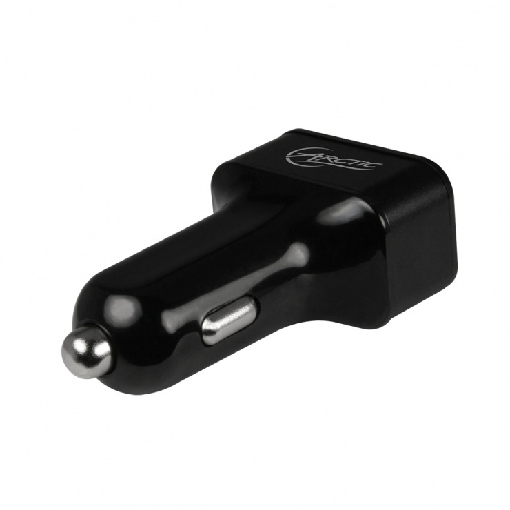 Imagine Incarcator auto 3 x USB 7200mA Fast Charger with Smart Charging Technology, ARCTIC